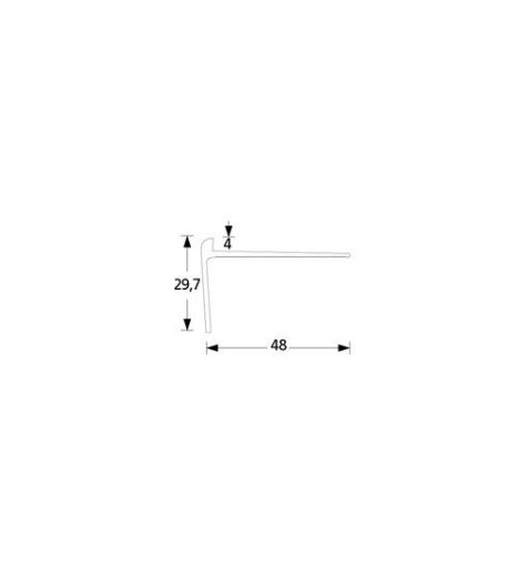 Billede af Trappeforkant t/4,0 mm MAT
